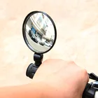 Велосипедное Зеркало заднего вида с силиконовой ручкой, безопасное и надежное зеркало заднего вида