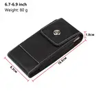 Мужская универсальная поясная сумка для телефона, кожаная сумка со слотом для карты для смартфона Doogee UMIDIGI для Huawei и других 6,7 6,9 дюйма, кобура для телефона