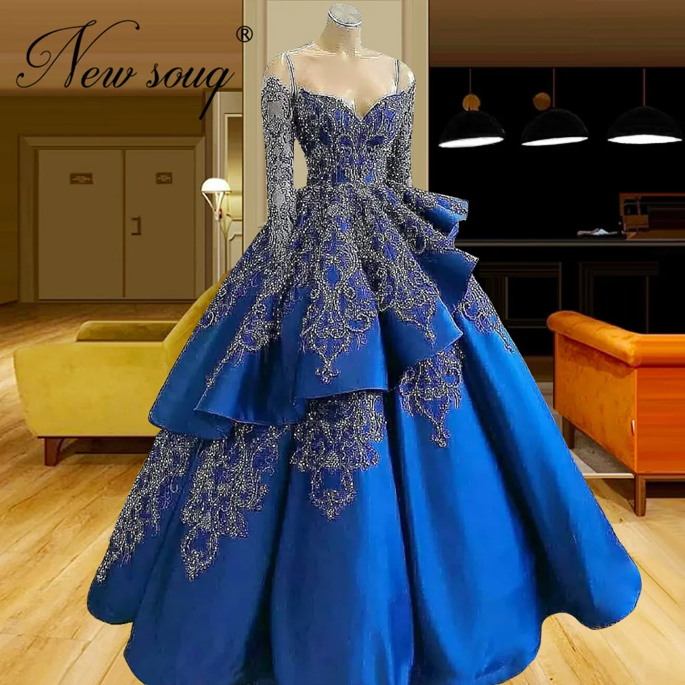 

Роскошные Длинные официальные платья с бусинами в мусульманском стиле, модель 2022, Арабская вечерняя одежда, вечерние платья, халаты