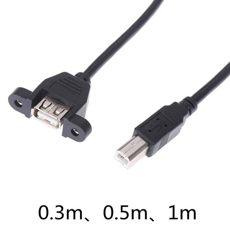Высокое качество 0 3 м/0 5 м/1 м USB B папа к USB2.0 A женский принтер УДЛИНИТЕЛЬ шнур