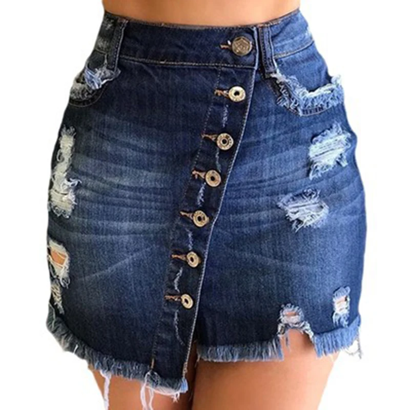

Zipper Mini Denim Dresses Casual Club Elegant Skirts Womens Fashion 2021 Korean Temperament Wrapped Hip Half Length Denim Skirts