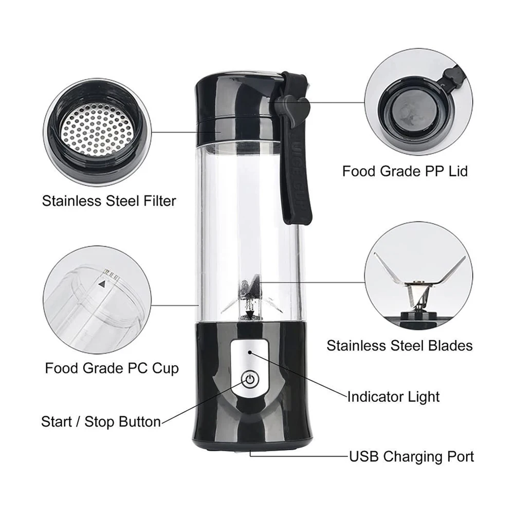 Портативный Мини Путешествия фрукты USB соковыжималка чашки личный маленький