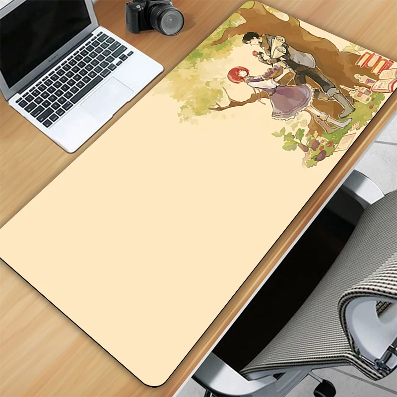 

Mouse Carpet Pad Kawaii Mousepad Company Mause Snow White With The Red Hai Computer Gamers Accessories Desk Gaming Stitch Hot Pc