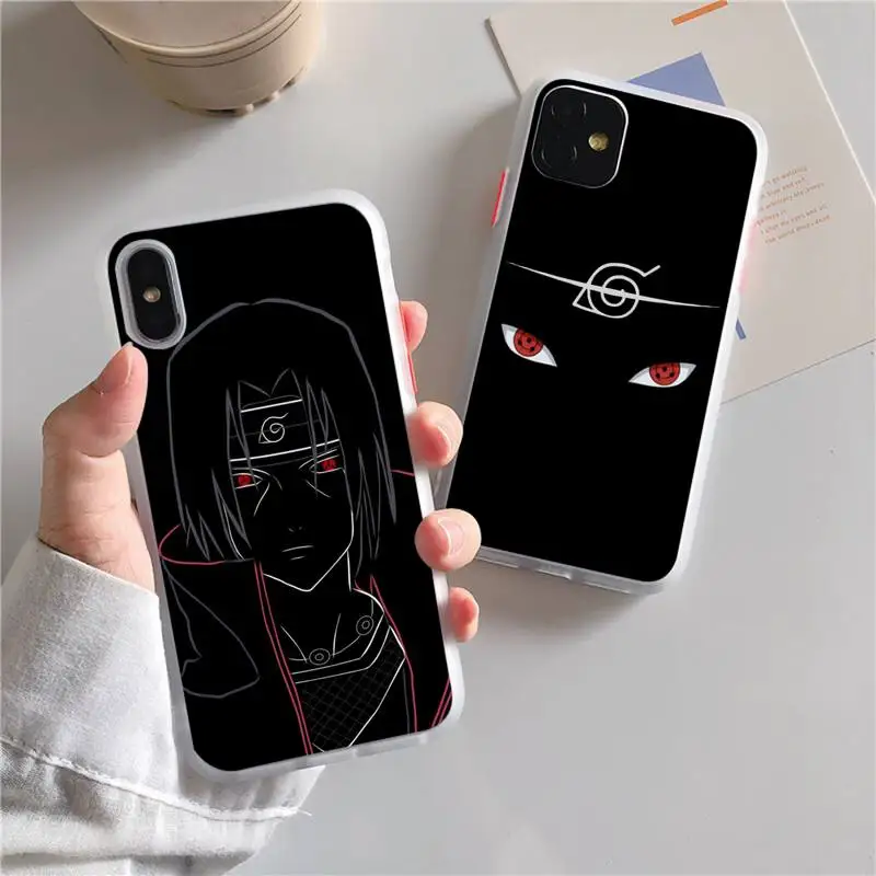 

Anime N-Naruto Akatsuki Kakashi Itachi Phone Case For iphone 13 12 11 xr xs x 7 8 pro max Plain Soft TPU Silicone Clear Case