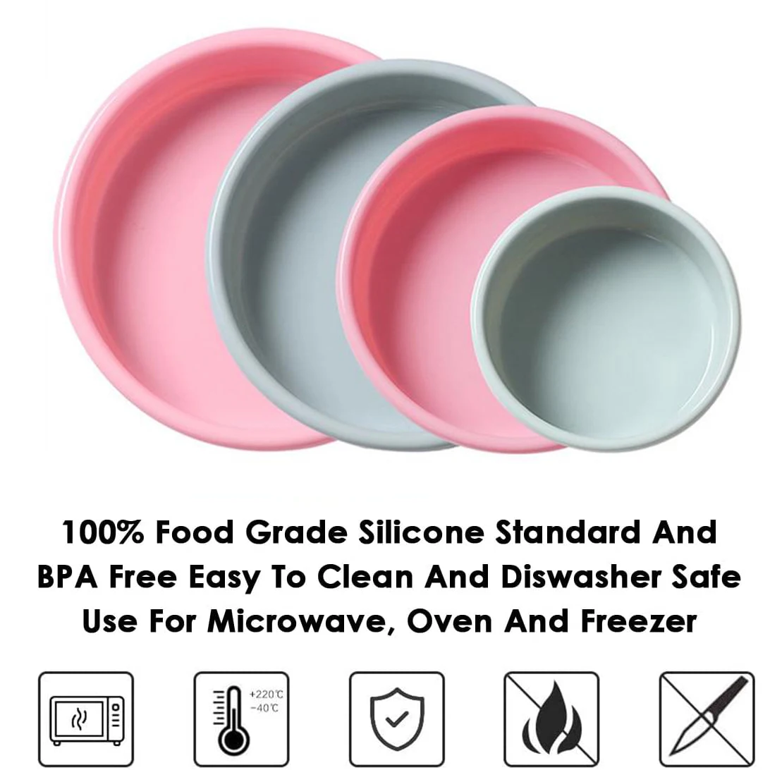 

Silicone Cake Mold Valentine's Day Round Baking Pan 4/7/9/10 Inch Baking Mold Bakery Silicone Bakeware Pan Reusable Pastry Mould