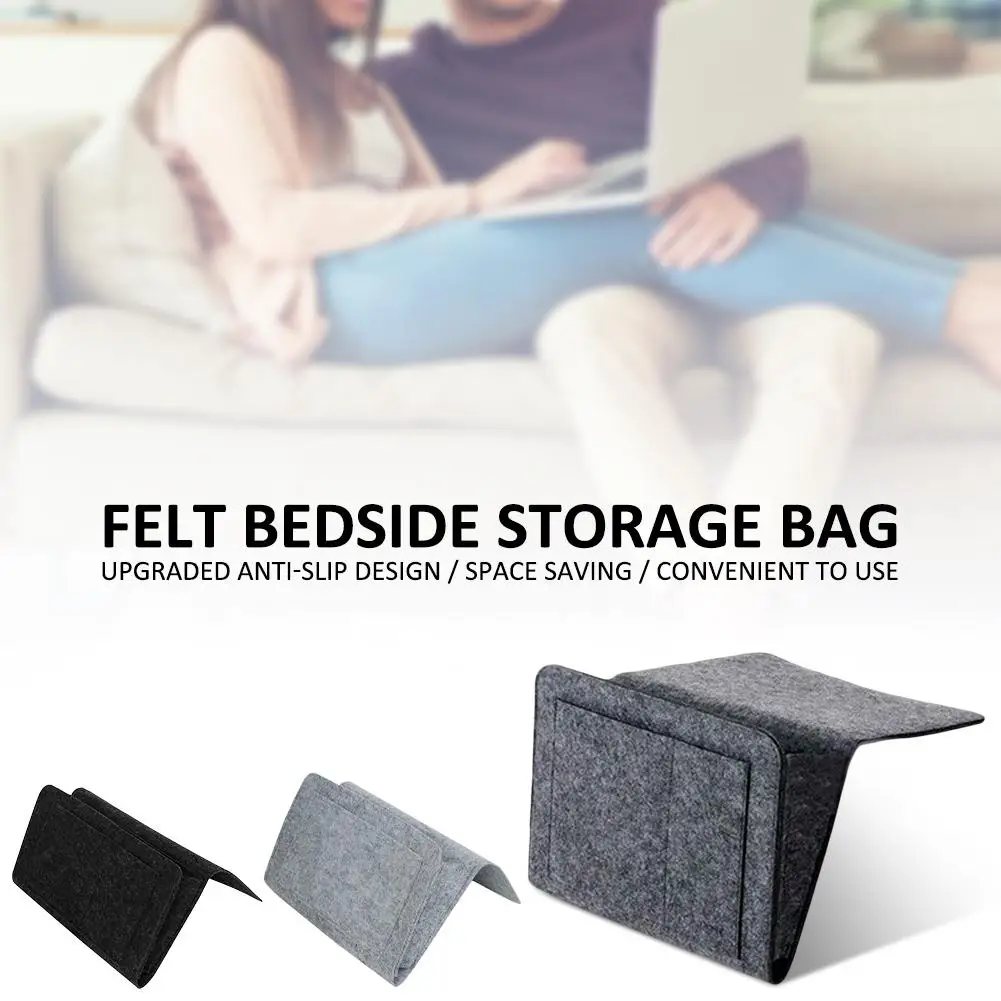 Прикроватный войлочный органайзер для хранения с карманами телефонных журналов