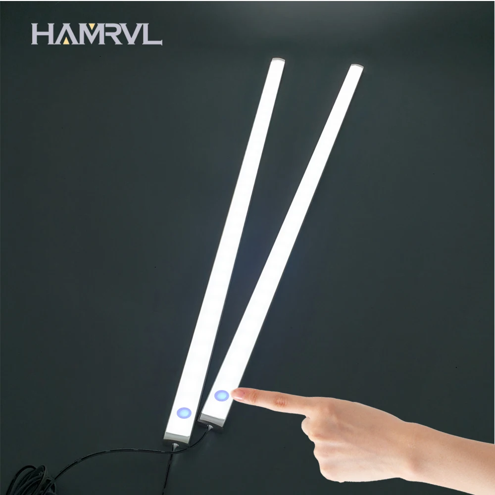 

Clearance 2pcs 12 Volt Led Lights Touch Dimmer Switch U YW, Under Cabinet Strip Lighting 7020 White 9W 50cm 30cm Kitchen Light