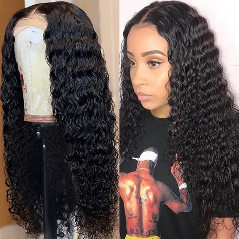 

Haever Human Hair Wigs 28 30 Inch 13X4 Deep Wave Lace Front Wig 4X4/5X5 Lace Closure Wig PrePlucked Wig For Wome 180% Density