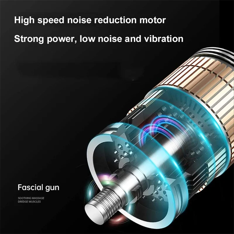 Massage Gun Stress Pain Relief Vibrator Body Massager Deep Muscle Relaxation Slimming Shaping Tissue | Спорт и развлечения