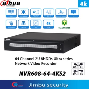 Сетевой видеорегистратор Dahua NVR 64ch 4K NVR608-64-4KS2 2U 8HDDs HDMI 12MP IVS AI Search SMD Plus
