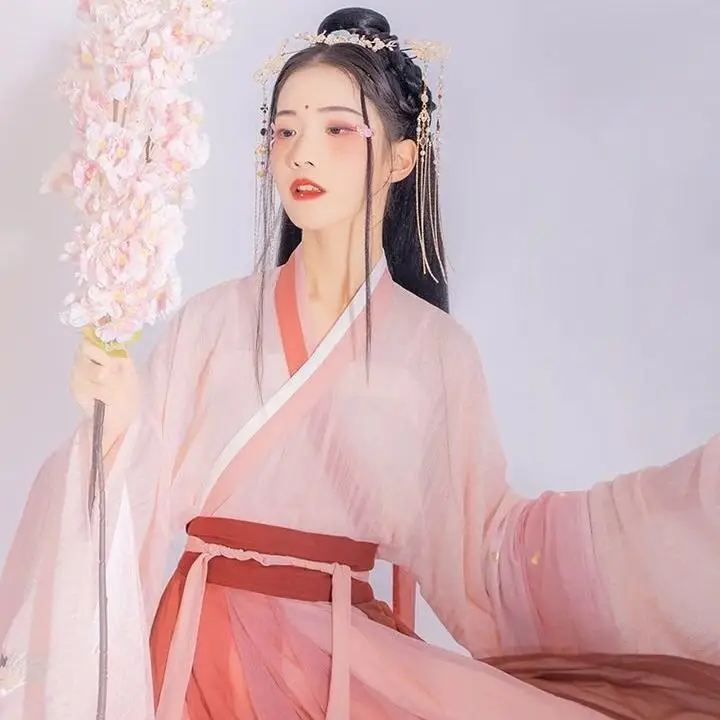 

2021 Ancient Chinese Costume Women Traditional Chinese Dance Clothing Women Hanfu Dress Oriental Style Dance Wear