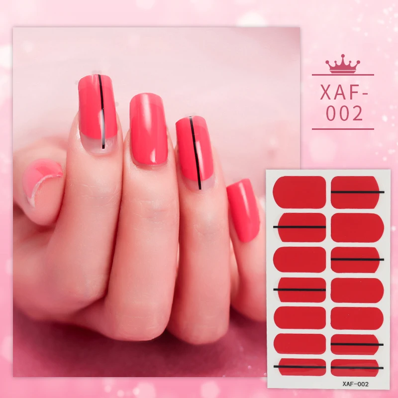 

Factory Supply High Quality Long Lasting Nail Stickers 100% Real Nail Polish Sticker Professional