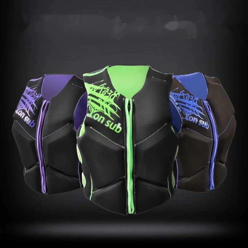 

Неопреновый спасательный жилет для рыбалки для взрослых, мотоциклетная лодка, серфинг, плавучие куртки