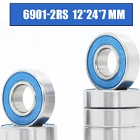 6901rs bearing 10pcs 12x24x6 mm abec 3 hobby electric rc car truck 6901 rs 2rs ball bearings 6901 2rs blue sealed
