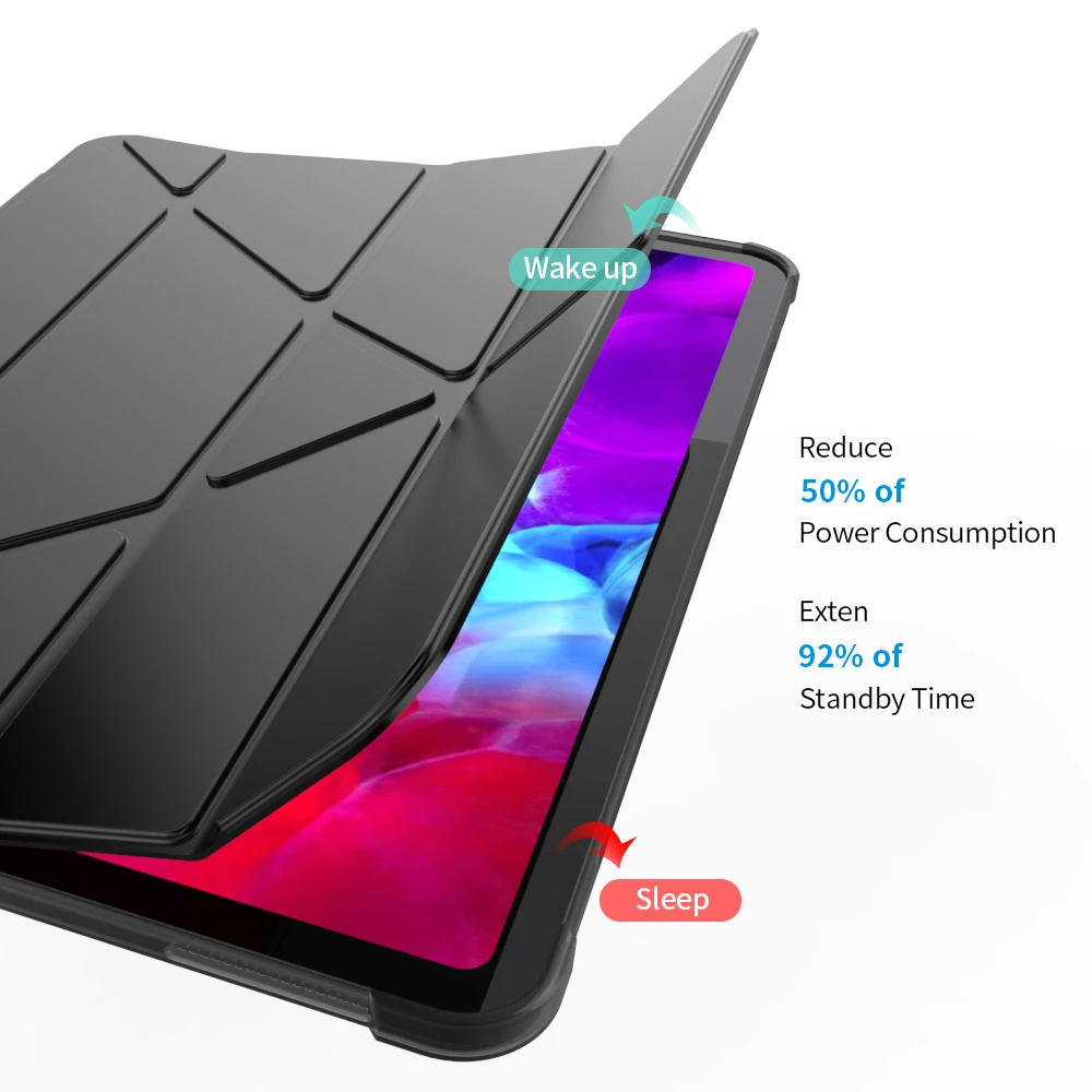 Case For iPad Pro 11 2020 With Pencil Holder PU Leather Cover Silicone Soft Back Smart 2nd Tablet case | Компьютеры и офис