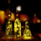 Гирлянда в форме пробки для винной бутылки, 20 светодиодов, ночная сказочная лампа, уличный декор, Рождественская лампа, украшение на Хэллоуин @ 40