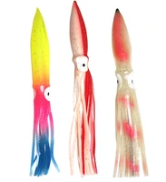 rubber squid baits 18 5cm 12g 19 5cm14g octopus soft fishing lures tuna sailfish lures