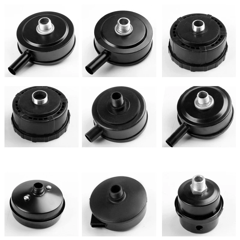 Воздушный компрессор глушитель с железом/пластиковой оболочкой черный