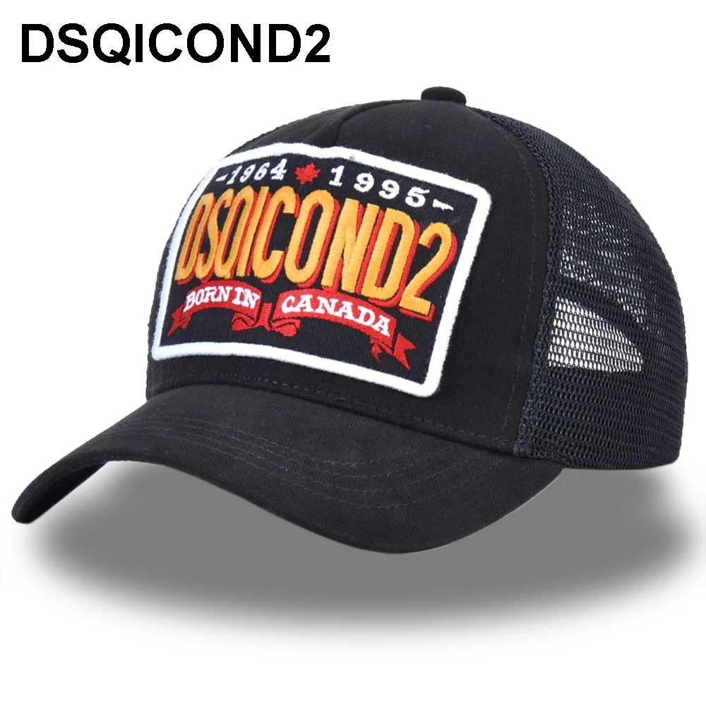 Модная сетчатая бейсболка DSQICOND2 1964 1995 Хлопковые бейсболки с буквами Снэпбэк