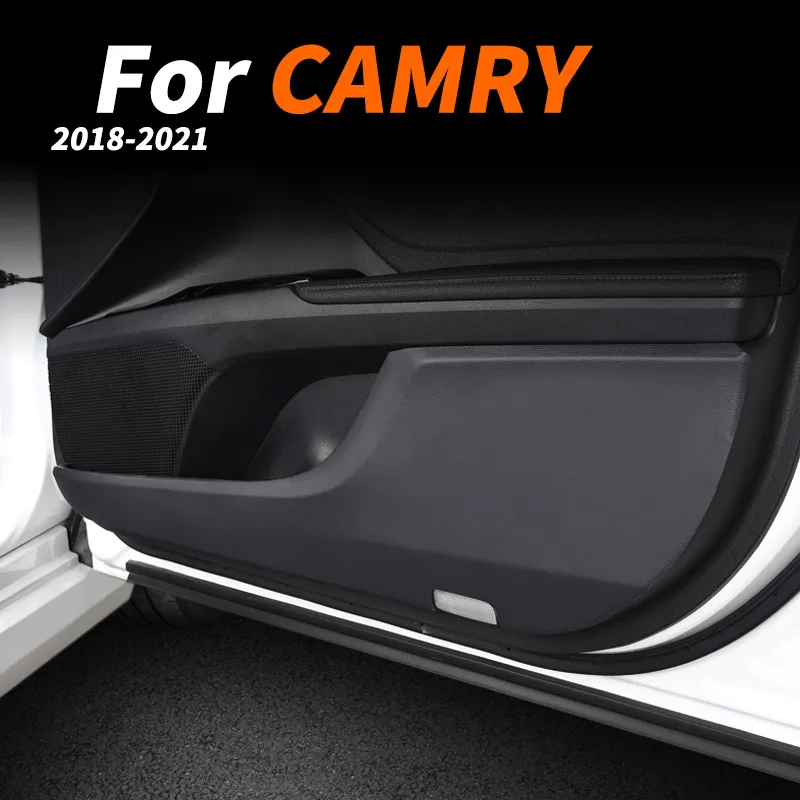 

For Toyota Camry 8TH XV70 Refit 2018 2019 2020 2021 Door Kick Pad Car Accessories Leather, Door Guard Pad