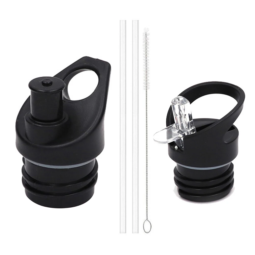 

Сменная Крышка для бутылки с водой, крышка для бутылки с водой, герметичные пластиковые вакуумные соломенные крышки, крышка, аксессуары для ...