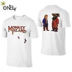 Мужская футболка с круглым вырезом, LeChuck Monkey Island, мягкая футболка S-6XL