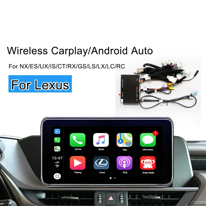 Беспроводной CarPlay, для Lexus NX ES US iS CT RX GS LS LX LC RC- мультимедийный интерфейс CarPlay& Android Авто модифицированный комплект