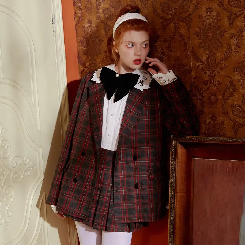 Женское двубортное пальто Unifree свободный костюм с длинным рукавом U194E591EI