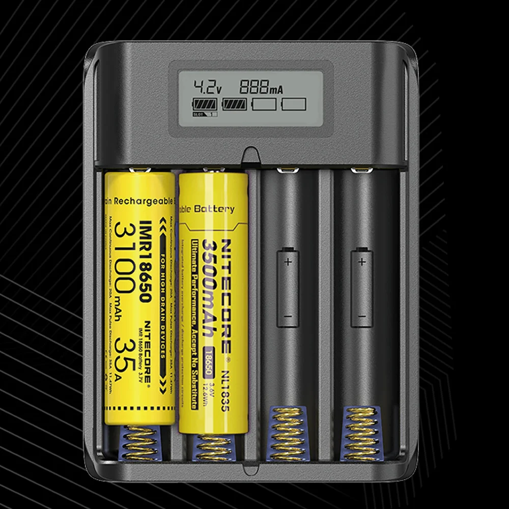 Оптовая продажа внешний аккумулятор NITECORE F4 Flex Bank 2 в 1 с USB-зарядным устройством +