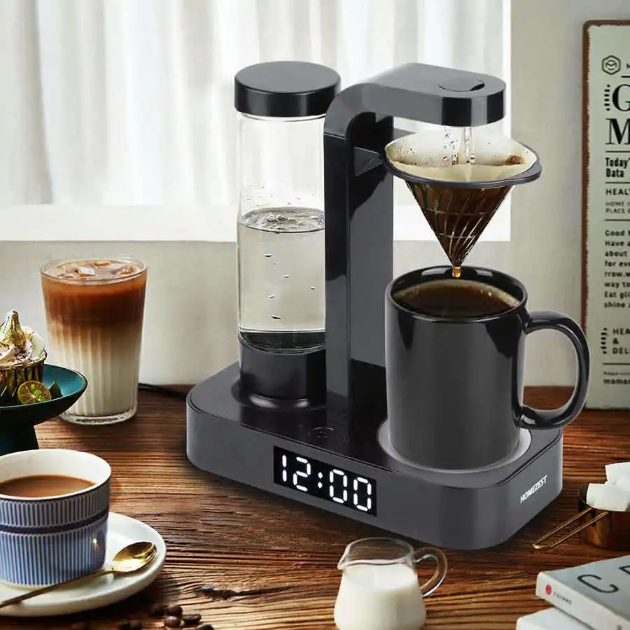 

Automatic Coffee Machine American Drip Coffee Maker w/ Clock Display Kitchen Coffee Tools expresso coffee machine AU Plug 220V