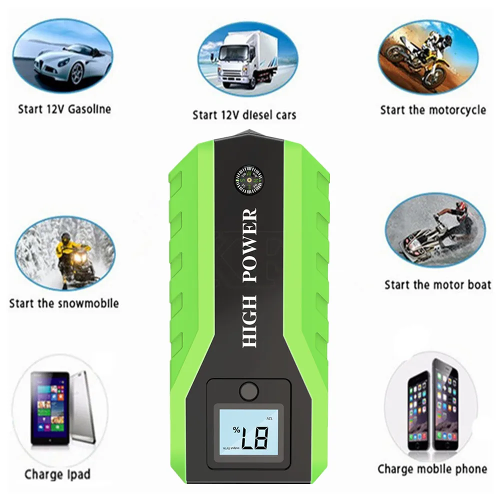 GKFLY Emergency Car Jump Starter 12V 1000a Portable Starting Device Power Bank Car Charger For Car Battery Booster Buster