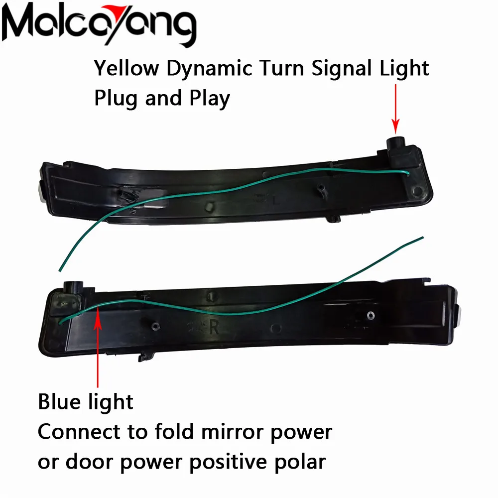 

2PCS For Nissan X-Trail T32 Qashqai J11 Murano Z52 Navara NP300 Pathfinder LED Dynamic Turn Signal Light Rear Mirror Indicator