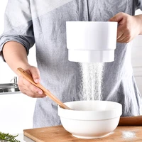 plastic cup shape electric flour sieve mechanical hand held sifter shaker cakes sugar mesh sieve baking tools kitchen gadgets