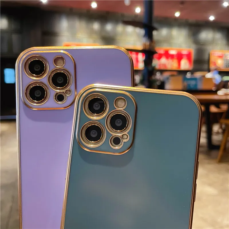 

Luxury Matte plating lens protection phone case for iphone 12 Pro Max 12 MiNi 11 Pro Max XR X XS Max 7 8 plus SE 2020 cover