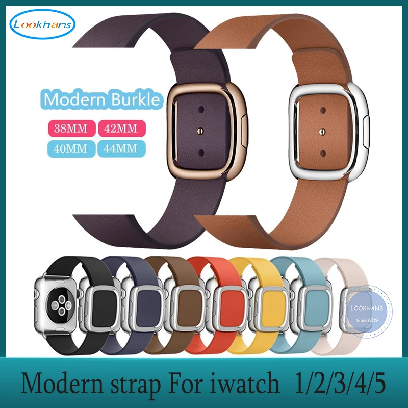 Браслет в современном стиле кожаный ремешок на запястье для Apple Watch series 1/2/3/4/5 iwatch 44