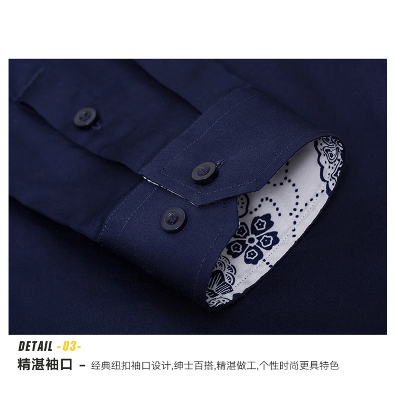 2021 Resrved Aramy Camisas Slim Fit Business Shirts Men Cotton shirt embroidery Business Casual Long Sleeve