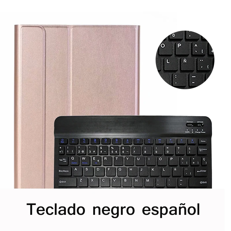 Spanish-Rose Русский Испанский чехол для iPad 10,2 чехол с клавиатурой Bluetooth A2197 A2198 A2200 для iPad 7-го поколения Чехол для клавиатуры - Цвет: Spanish-Rose