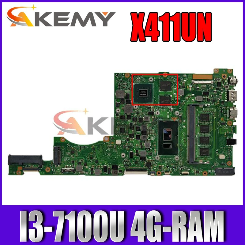 

X411UQ для ASUS X411U X411UA S4200U X411UN X411UR X411URR X411URP x411мкф материнская плата для ноутбука работает в родственнике 4 Гб ОЗУ GT940MX