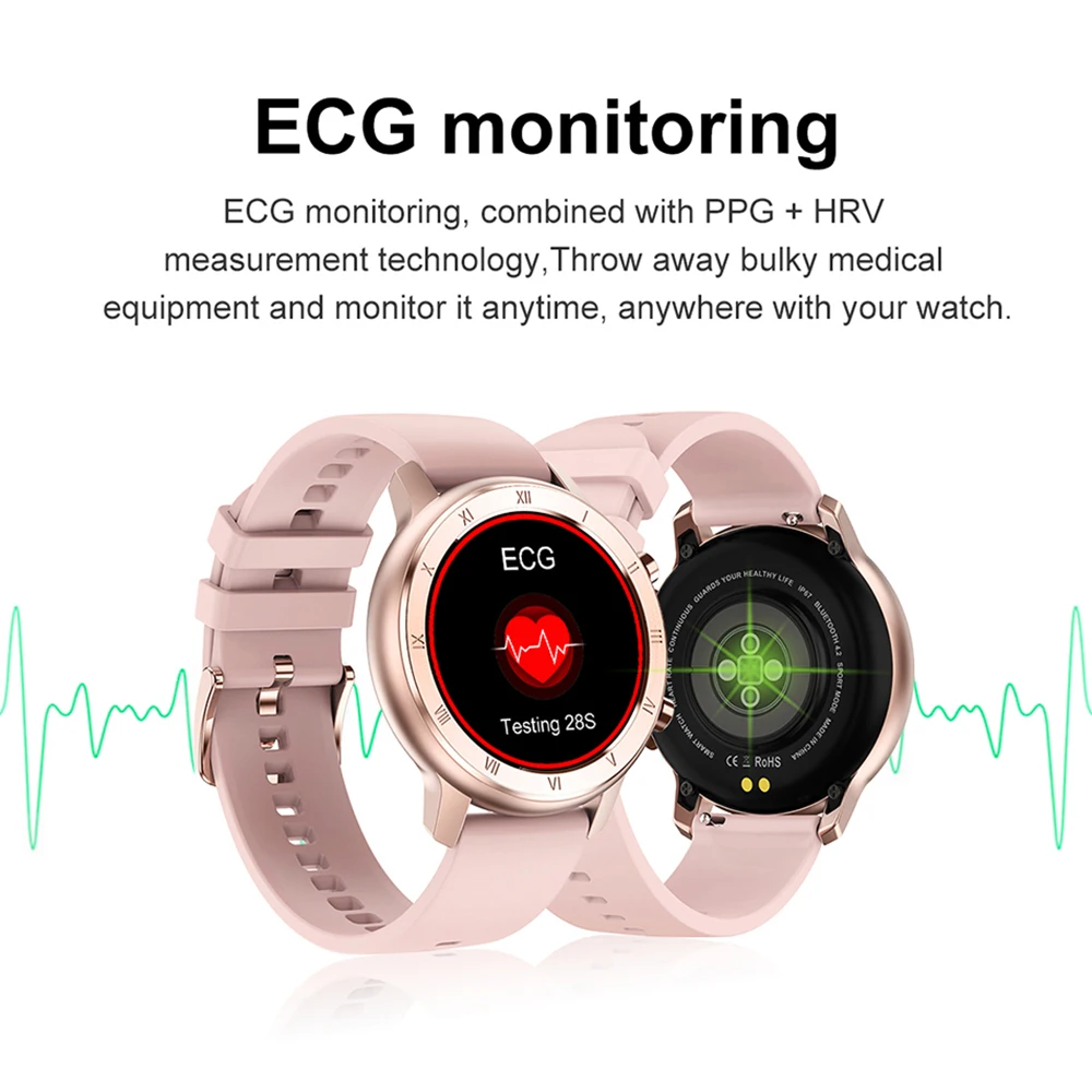 Bluetooth Смарт часы для Android IOS IP68 Водонепроницаемые женские и мужские спортивные