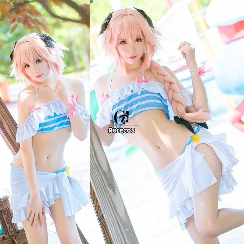 Купальник ROLECOS Fate Extella Link Astolfo сексуальный костюм для косплея игровой FGO купальник