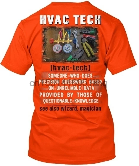 Потрясающая технология Hvac та кто делает точность Guesswork стандартная футболка