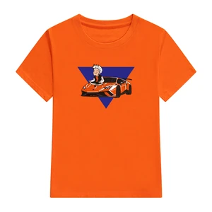 Childrens 100% Cotton T Shirts Merch A4 Lamba Print Casual Family Clothing Set boys & girls Fashion Tops