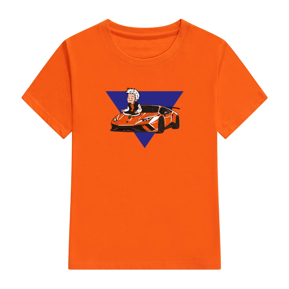  Футболка Влад А4 Ламба, Детские футболки из 100% хлопка мерч А4 с принтом ламбы, повседневный комплект одежды для всей семьи, Модные топы д…