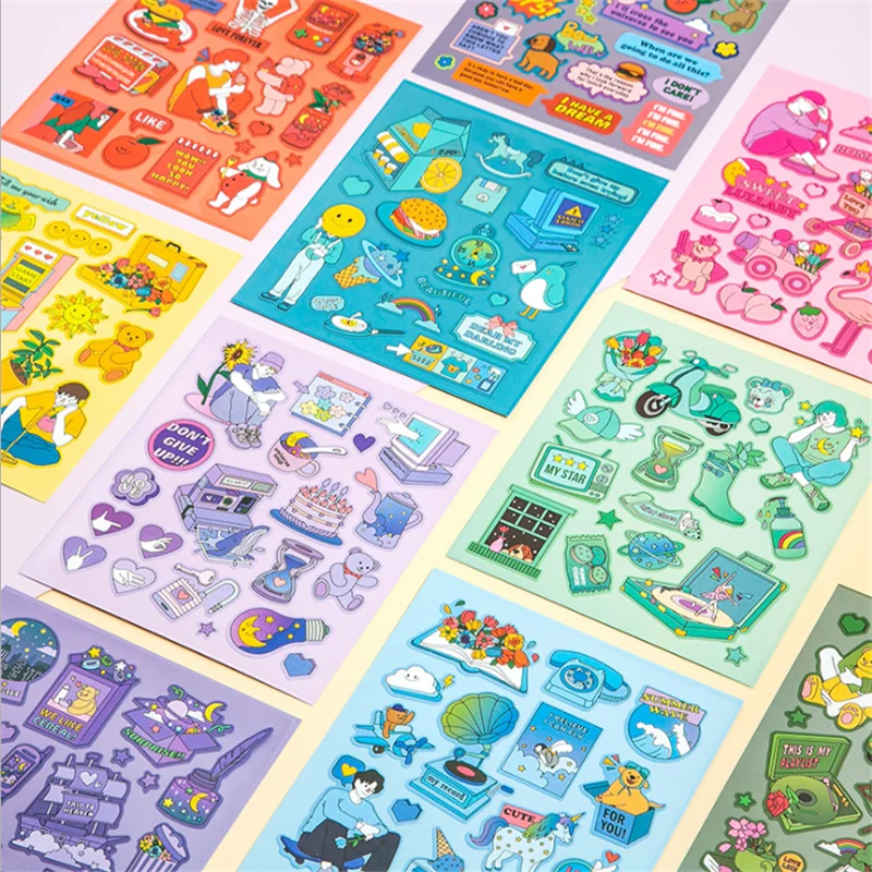 Корейская версия искусства маленькая ручная учетная запись Милая мультяшная