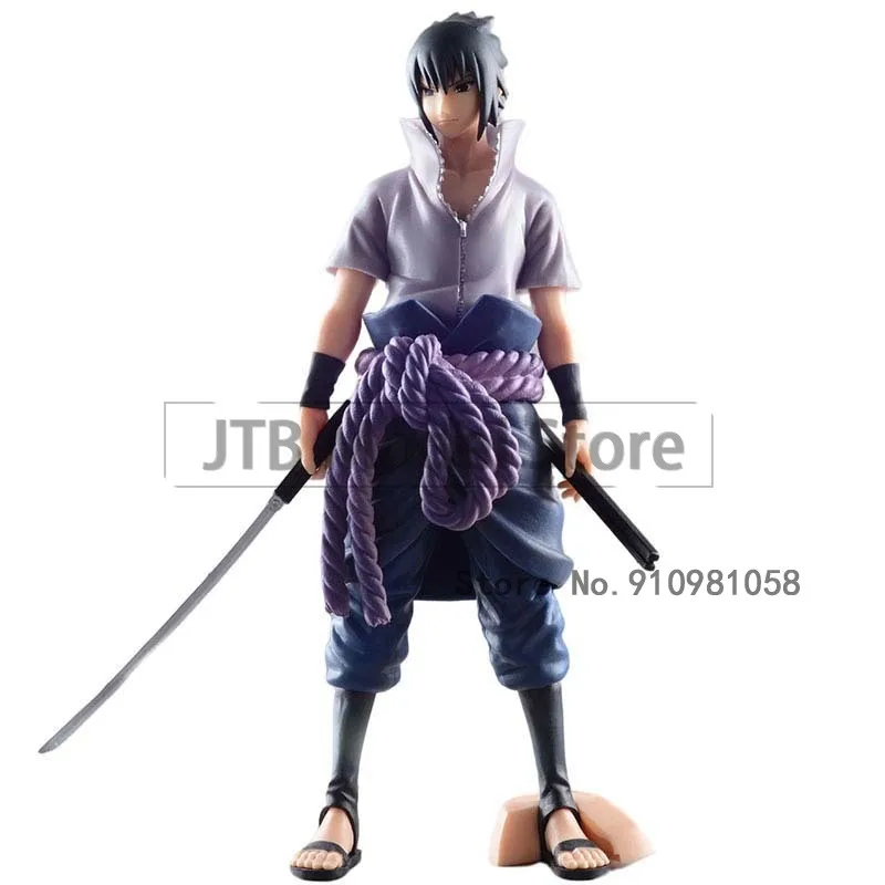 

Naruto Shippuden Anime Figure Action GK Uchiha Sasuke Figma 29CM ABS Statue Battle Model Oversized Toys For Children Gift Doll