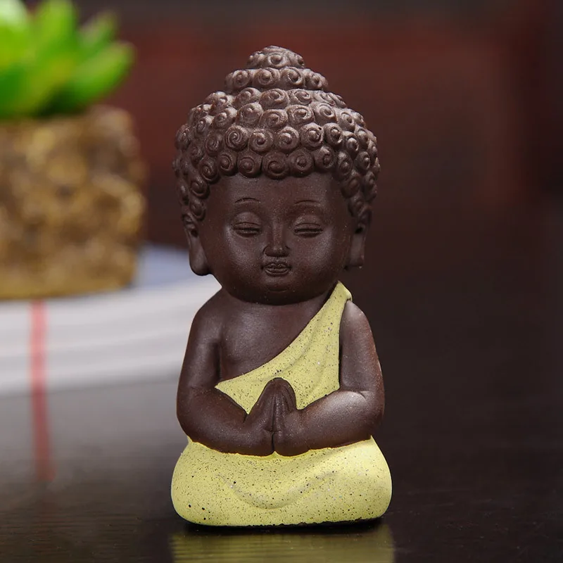 F Explosion маленький чай Будды Домашние животные керамические поделки декоративные