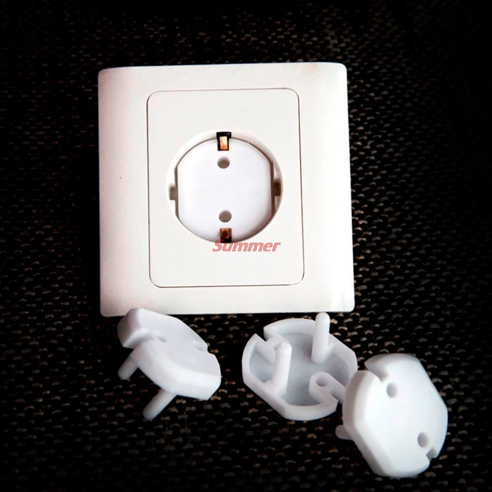 

Hot 10Pcs Baby Kids Child Anti Electric Shock Plugs Protector Cover EU Power Socket Electrical Outlet Safety Guard Protection