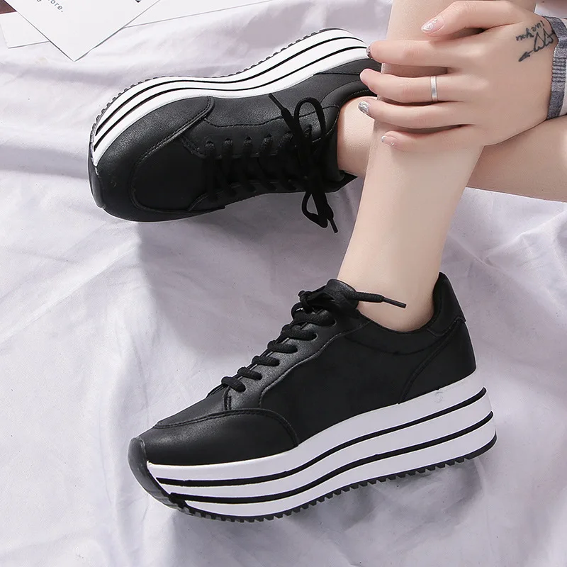 2019 г. Весенне осенние новые трендовые повседневные туфли женская обувь на