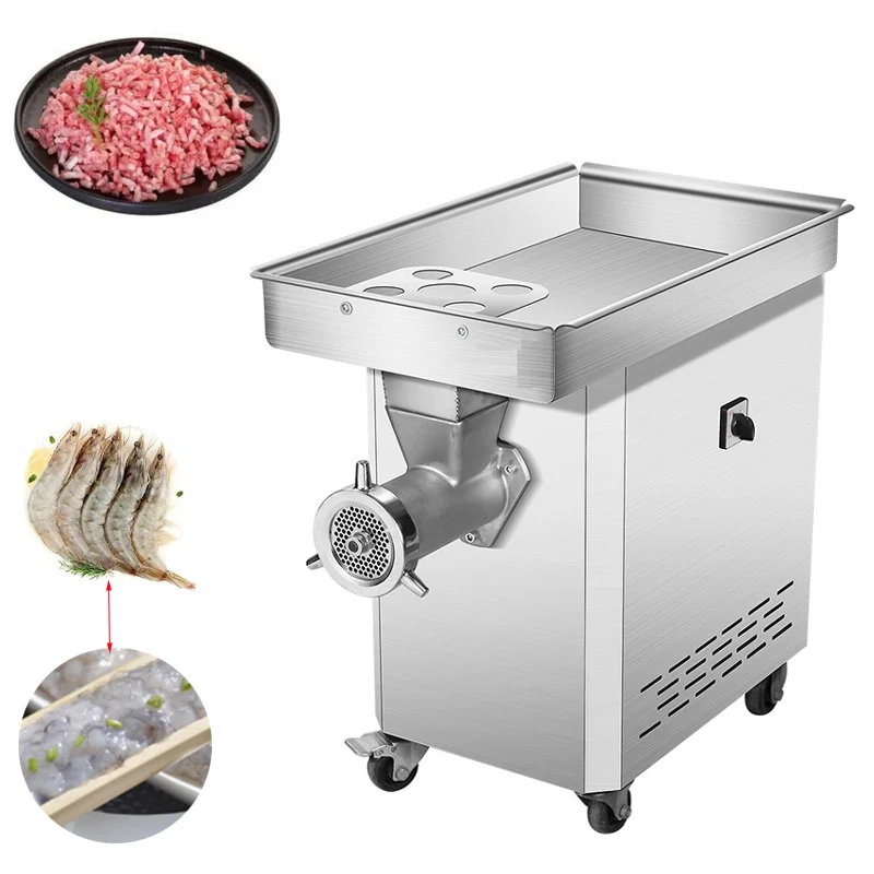 

New product large output electric vegetable chopper frozen meat grinder pepper and ginger grinder sausage stuffing machine
