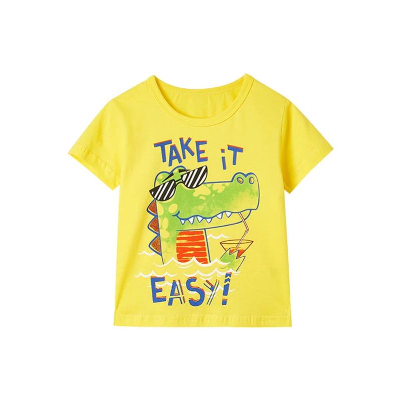 

Футболка детская хлопковая с изображением динозавра